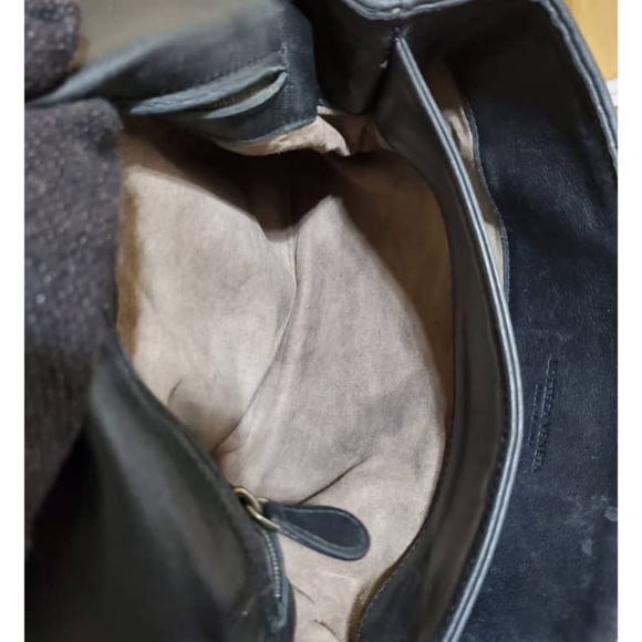 Authentic BOTTEGA VENETA Nappa Intrecciato Large Olimpia Bag Black - Picture 8 of 10